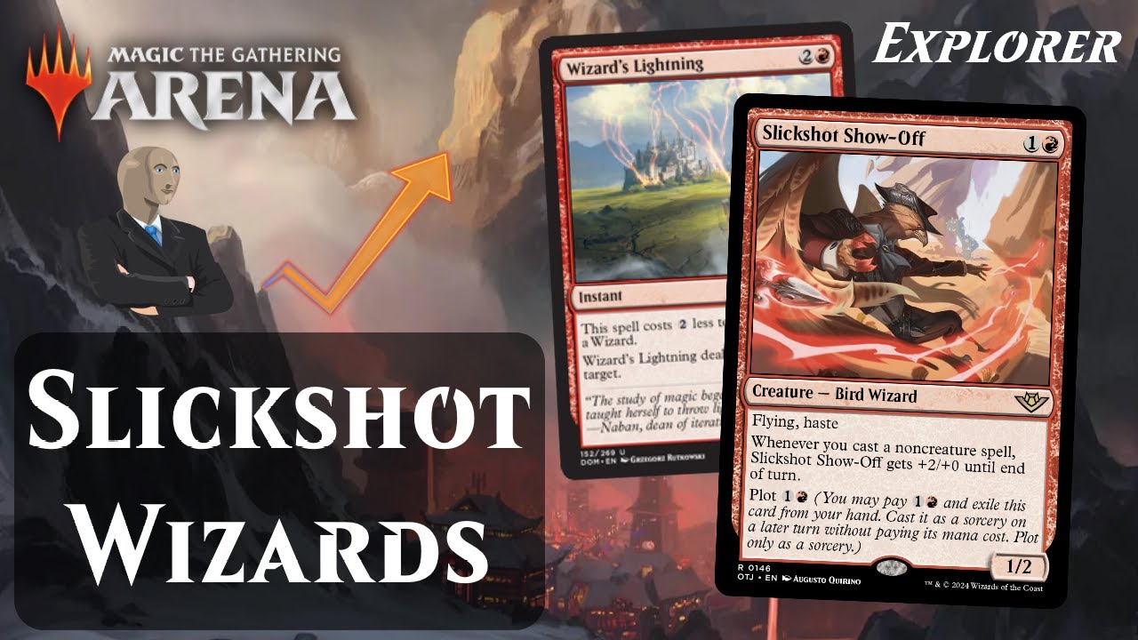 🔥🔥 Red Wizards with Slickshot Show-off | Explorer Ranked | MTG Arena
