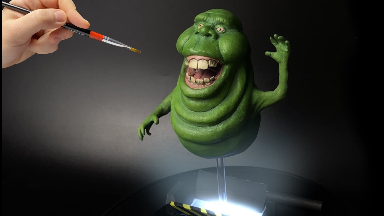 I made realistic Slimer from Ghostbusters diorama