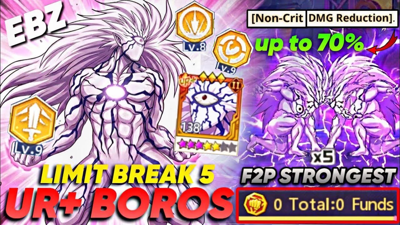 UR+ Boros Limit Break 5 Outplay Showcase💀(ETERNAL BATTLE ZONE)🔥🔥- OPM The Strongest SEA