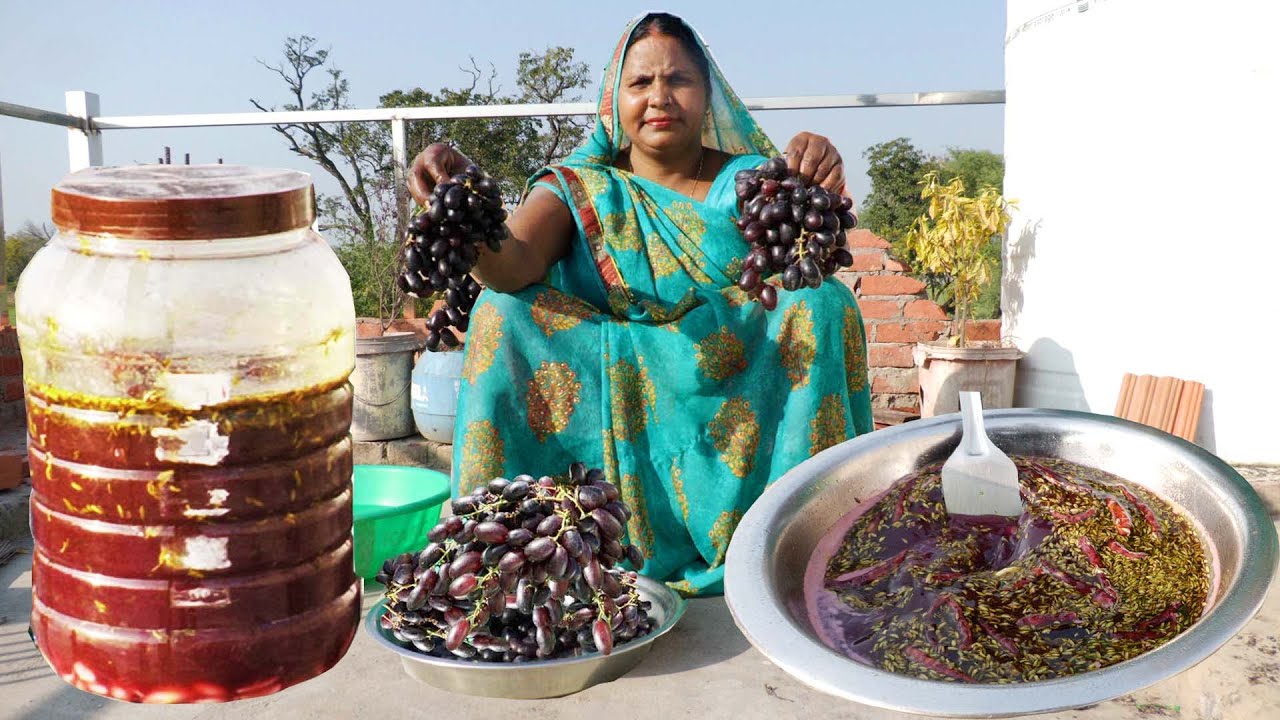 काले अंगूर का लाभकारी सिरका बनाने की विधि | How To Make good Quality Black Grape Vinegar recipe