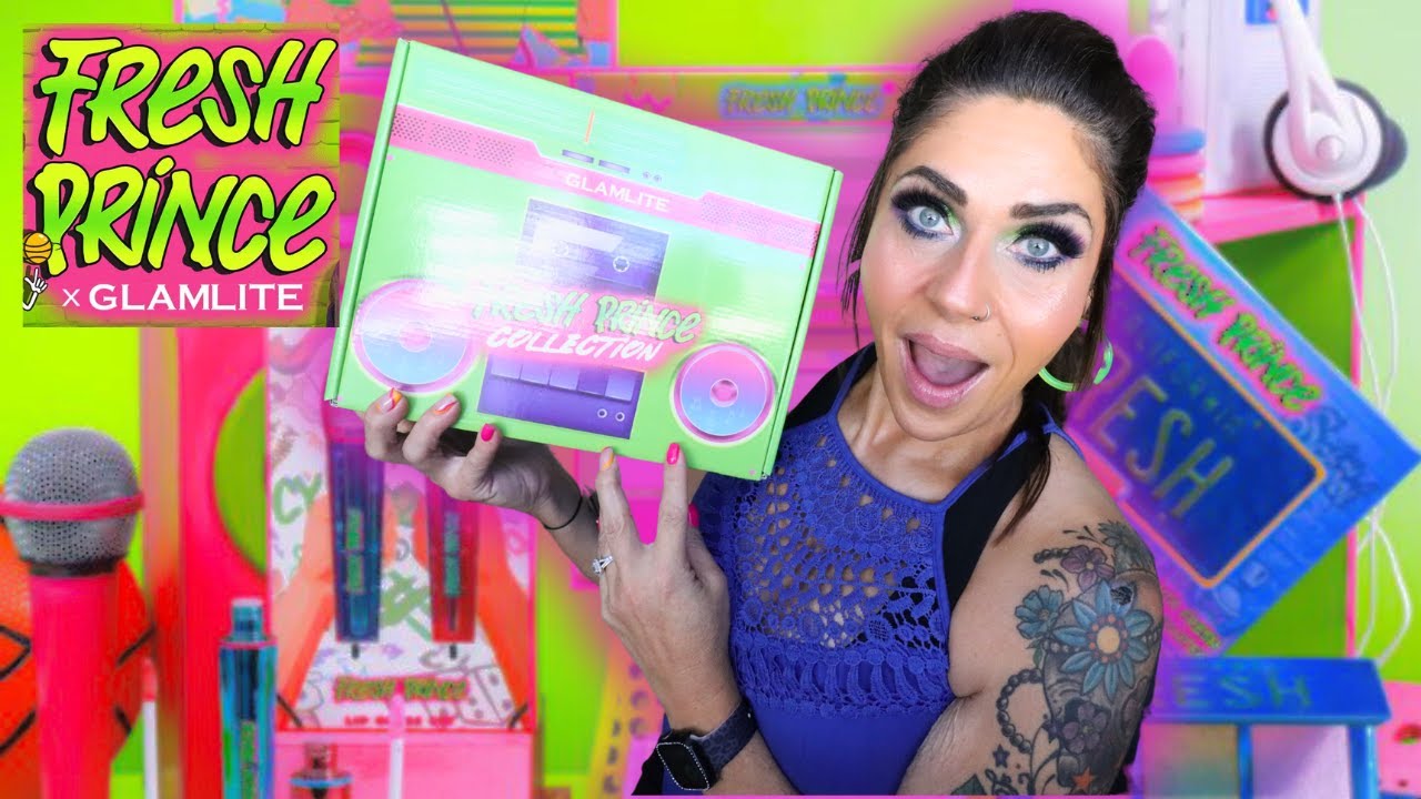 *NEW* GLAMLITE FRESH PRINCE OF BEL AIR COLLECTION! TUTORIAL - REVIEW & 1ST IMPRESSIONS! INDIE MAKEUP
