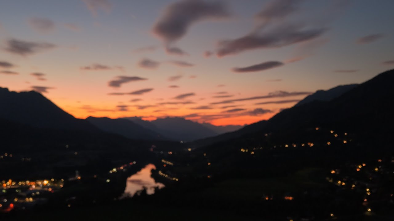 Abendstimmung in Villach am 14.10.2025