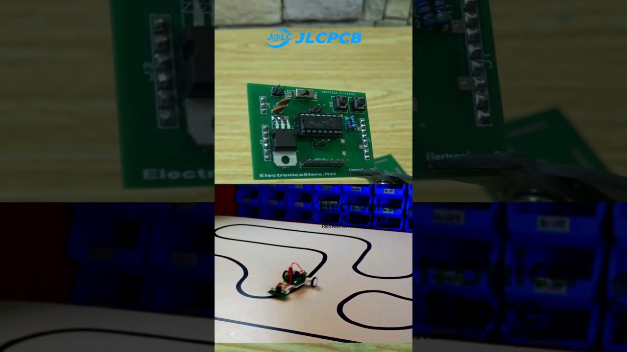 As&iacute; se ve una placa de circuito impreso hecha en #JLCPCB #electronica #impresion3d