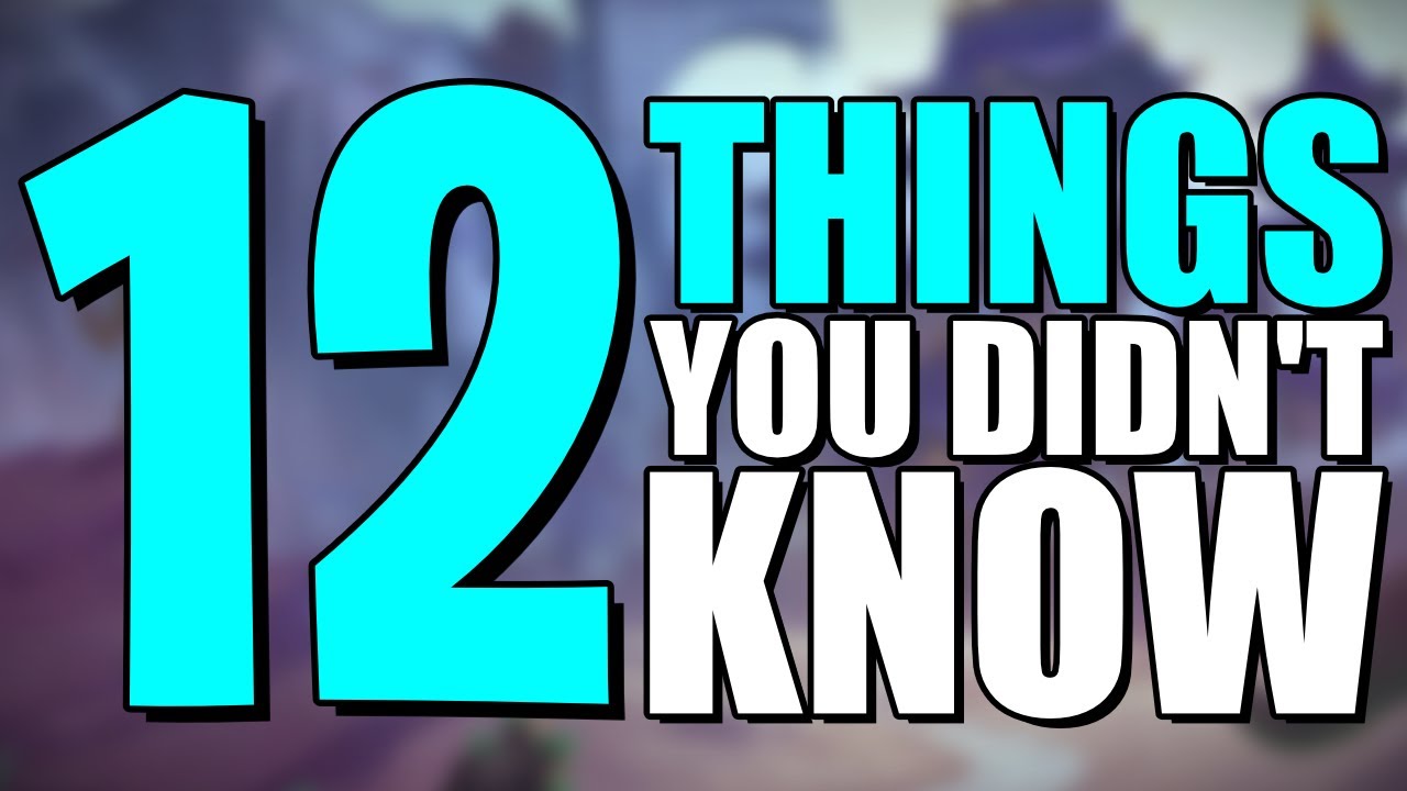 12 THINGS YOU DIDN'T KNOW ABOUT SMITE!