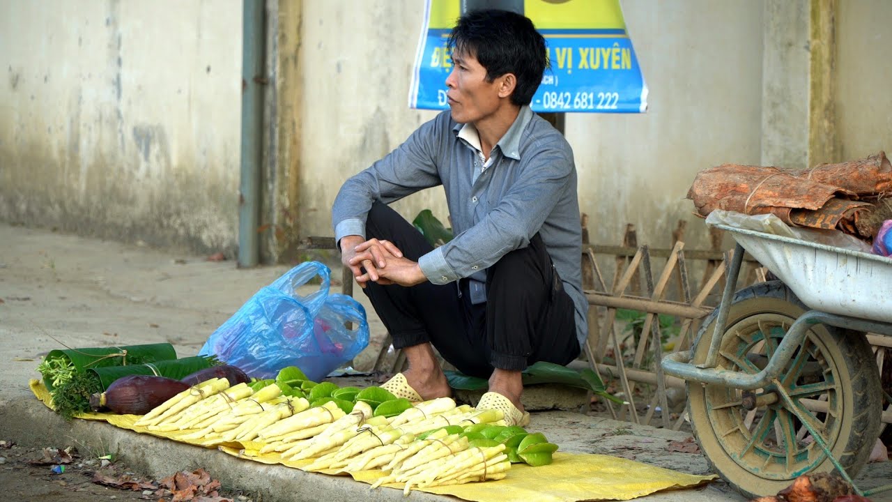 Harvesting Bamboo Shoots & Star Fruit, Forest Bananas goes to the market to sell | Solo Survival