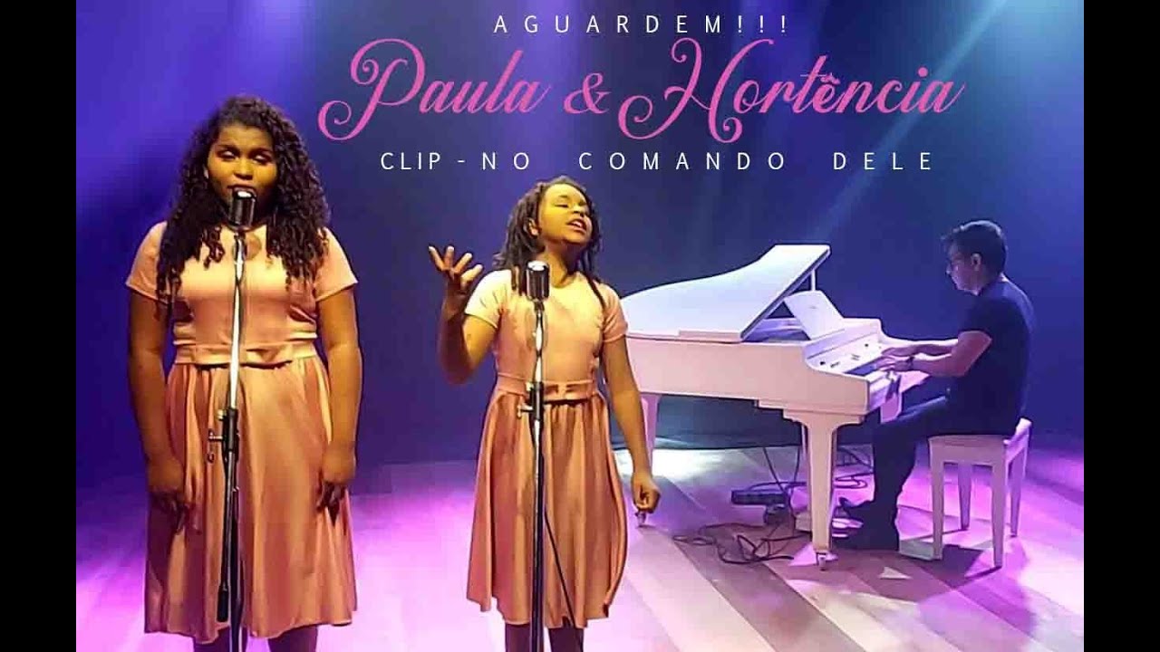 Paula e Hortência - com maestro  Paulinho Andara