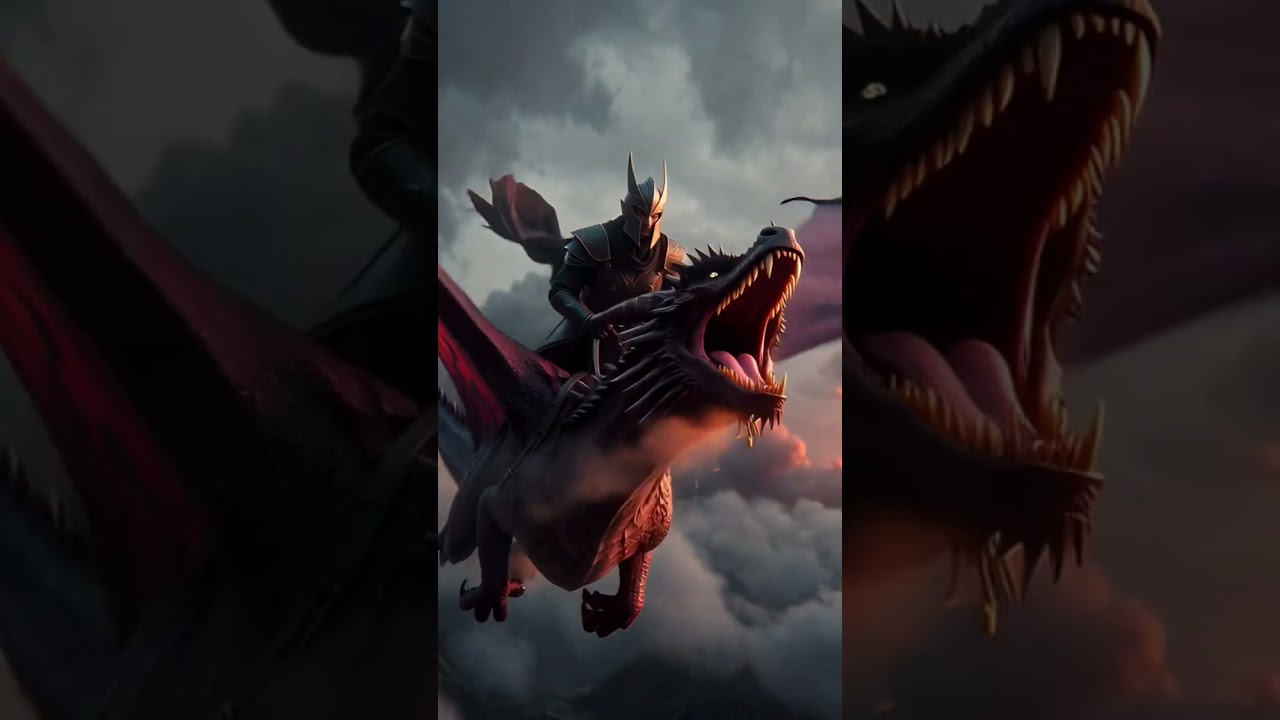 “When courage rides fire and wings 🔥🐉”