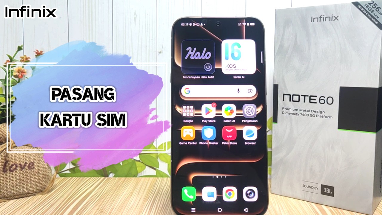 Cara Pasang Kartu Sim Di HP Infinix Note 60