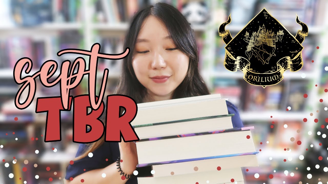 ambitious stack of books for my sept tbr and magical orilium readathon