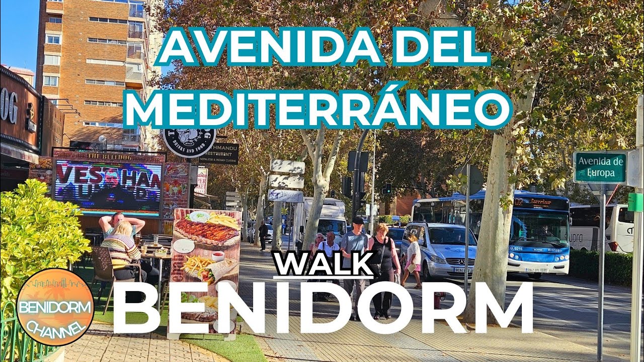 Benidorm - December off-season Walk through the Mediterráneo