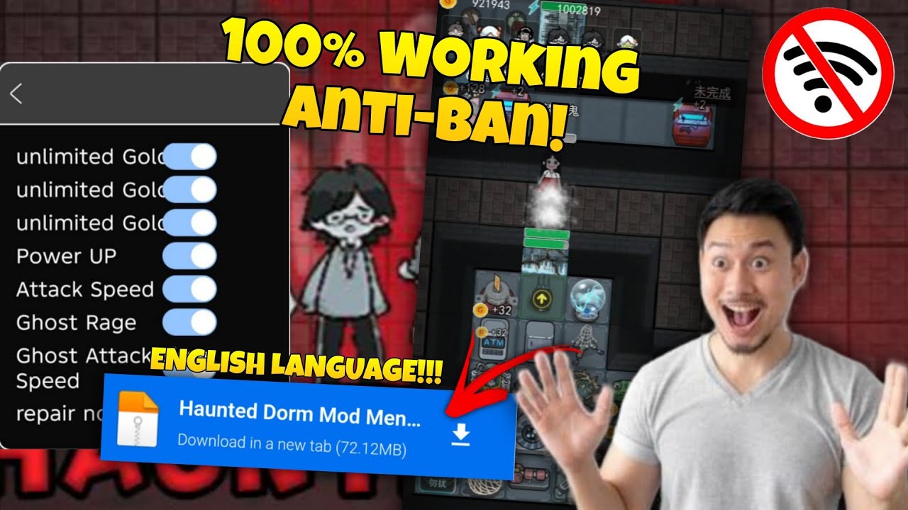 Haunted Dorm Mod Menu v1.8.3, Vip, Unlocked Skin, Unlimited Gold, Power Up, No Cooldown | New Update