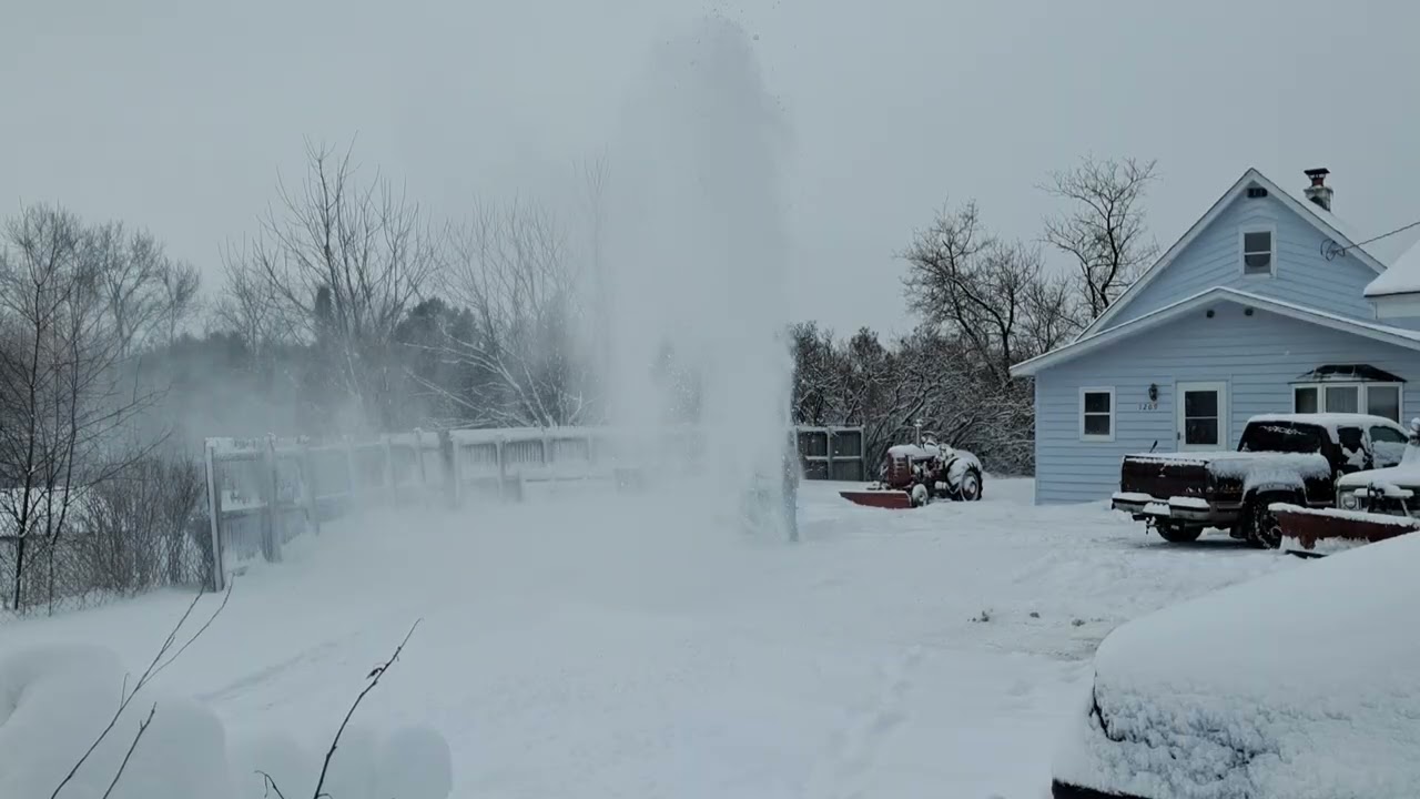 Re powered craftsman snowblower takes on 2026 blizzard