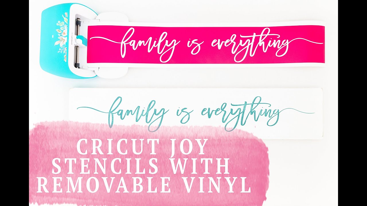 Cricut Joy Stencils With Removable Vinyl + Continuous Cutting!