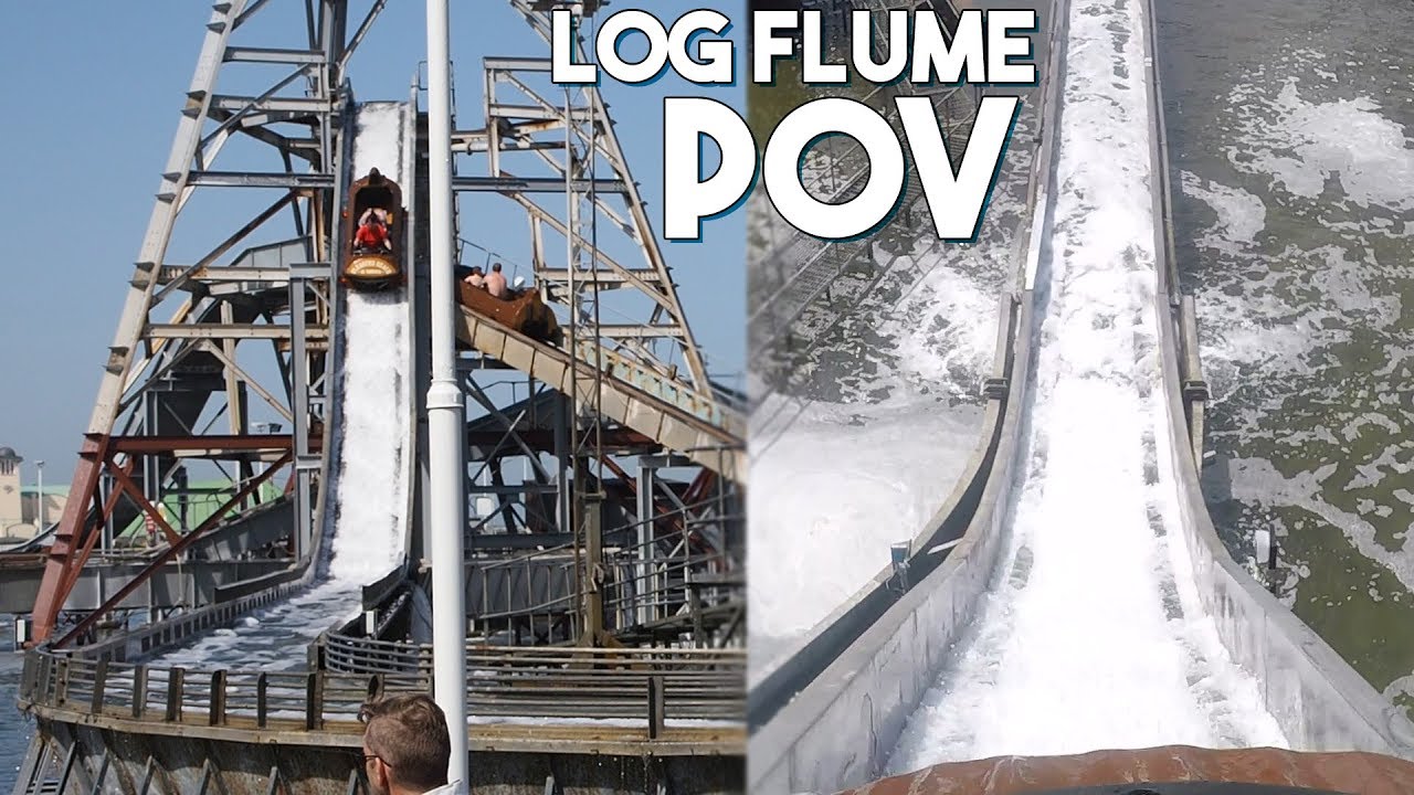 Log Flume at Gt. Yarmouth Pleasure Beach | Full POV