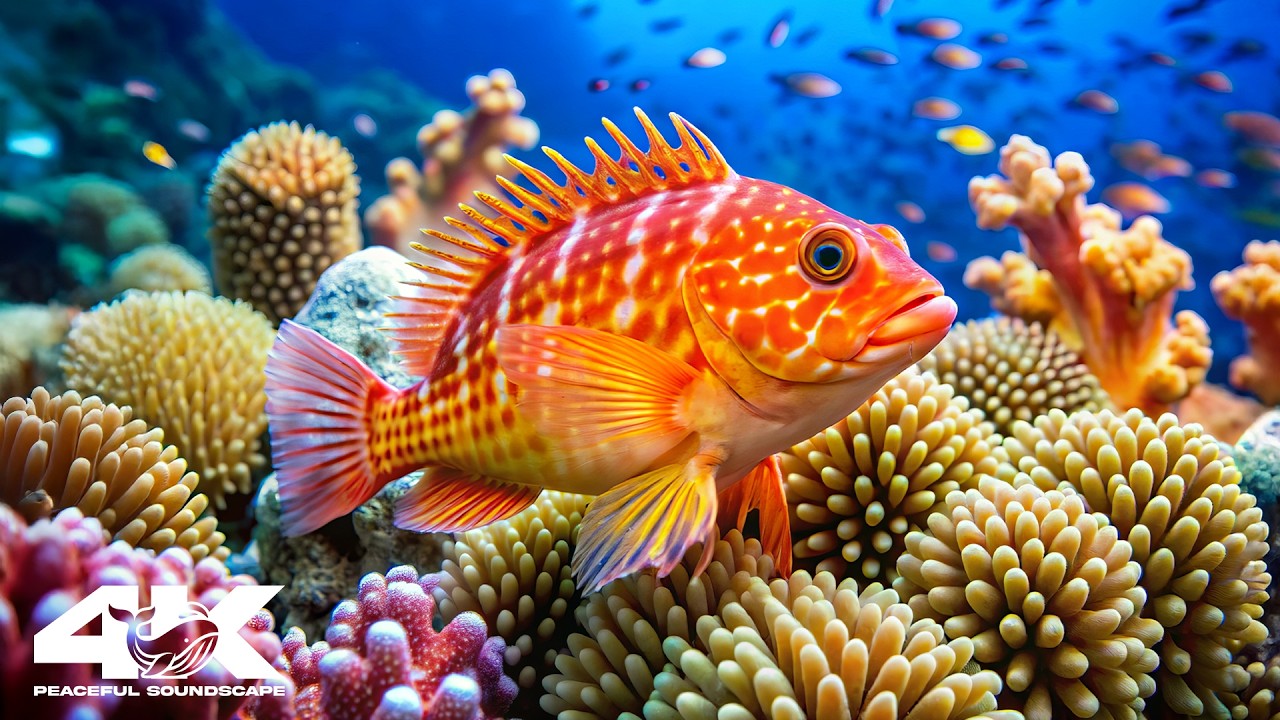 Beautiful Aquarium in 4K – Mesmerizing Coral Reefs & Peaceful Marine Life