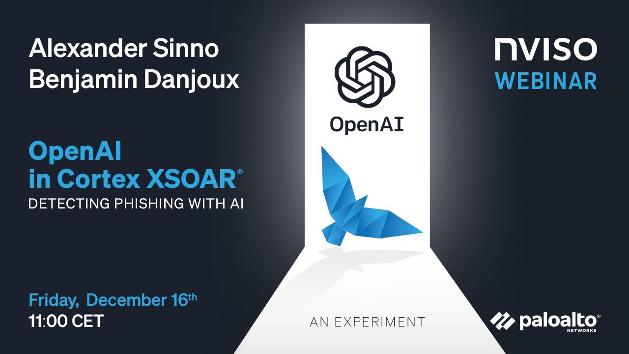 OpenAI in Cortex XSOAR: Detecting Phishing with AI (16.12.2022)