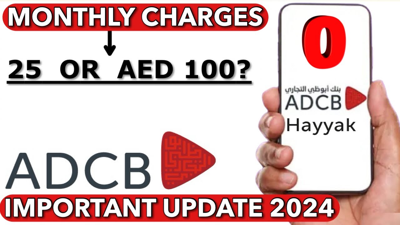 ADCB Zero Balance Monthly Charges Update: What You Need to Know 2026