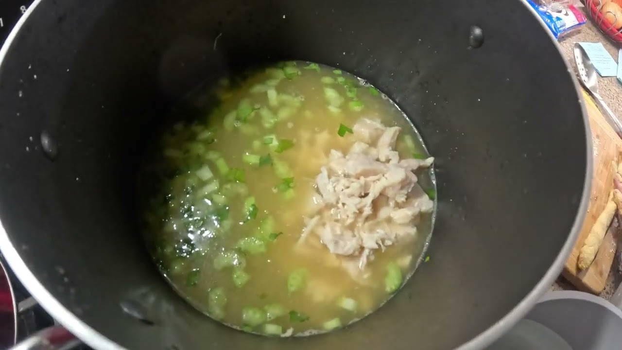 Chicken Corn Rivel soup