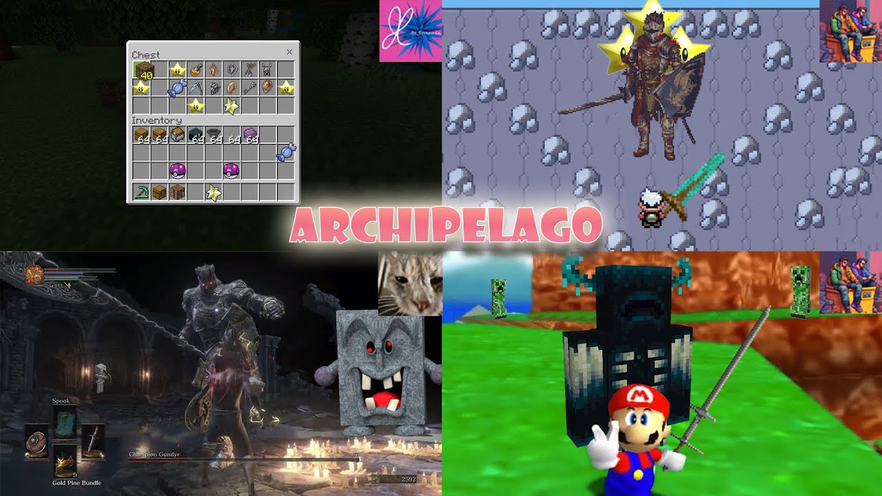 WE RANDOMIZED 4 DIFFERENT GAMES TOGETHER, IF ONE OF USE DIES WE ALL DIE. Archipelago