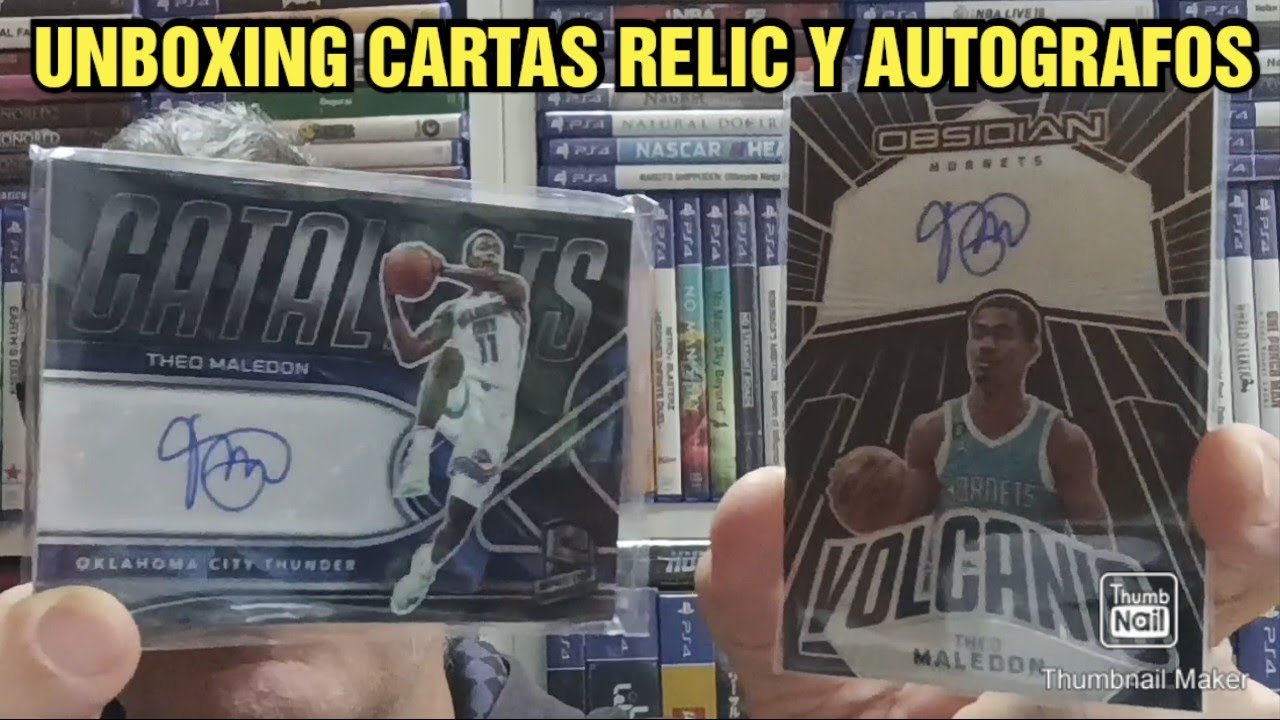 Unboxing cartas relic y autógrafos.