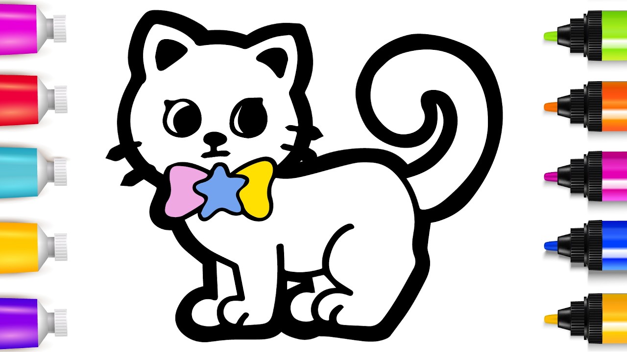 How to Draw a Cute Cat in just minutes | Easy Step by Step