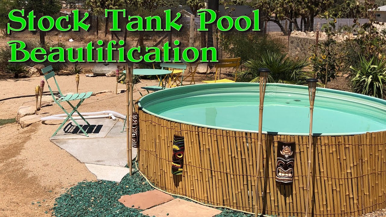 Stock Tank Pool Beautification and One Year Review