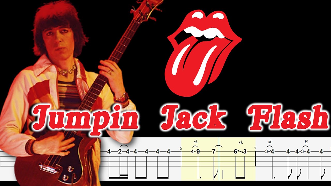 The Rolling Stones - Jumpin' Jack Flash (Official Bass Tabs) By Bill Wyman