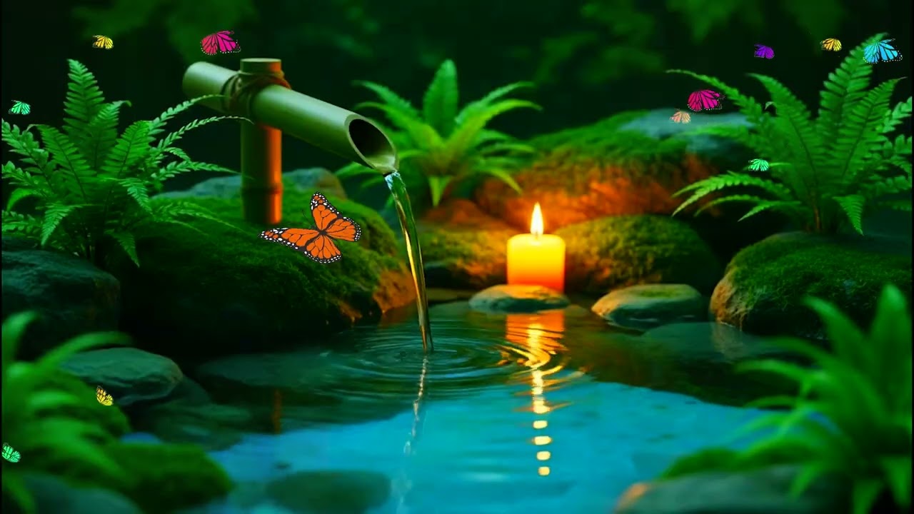 Relaxation Piano and Water 💧 🌼 Calming Sleep Music Stress Relief Music, Insomnia Healing, Spa & Yoga