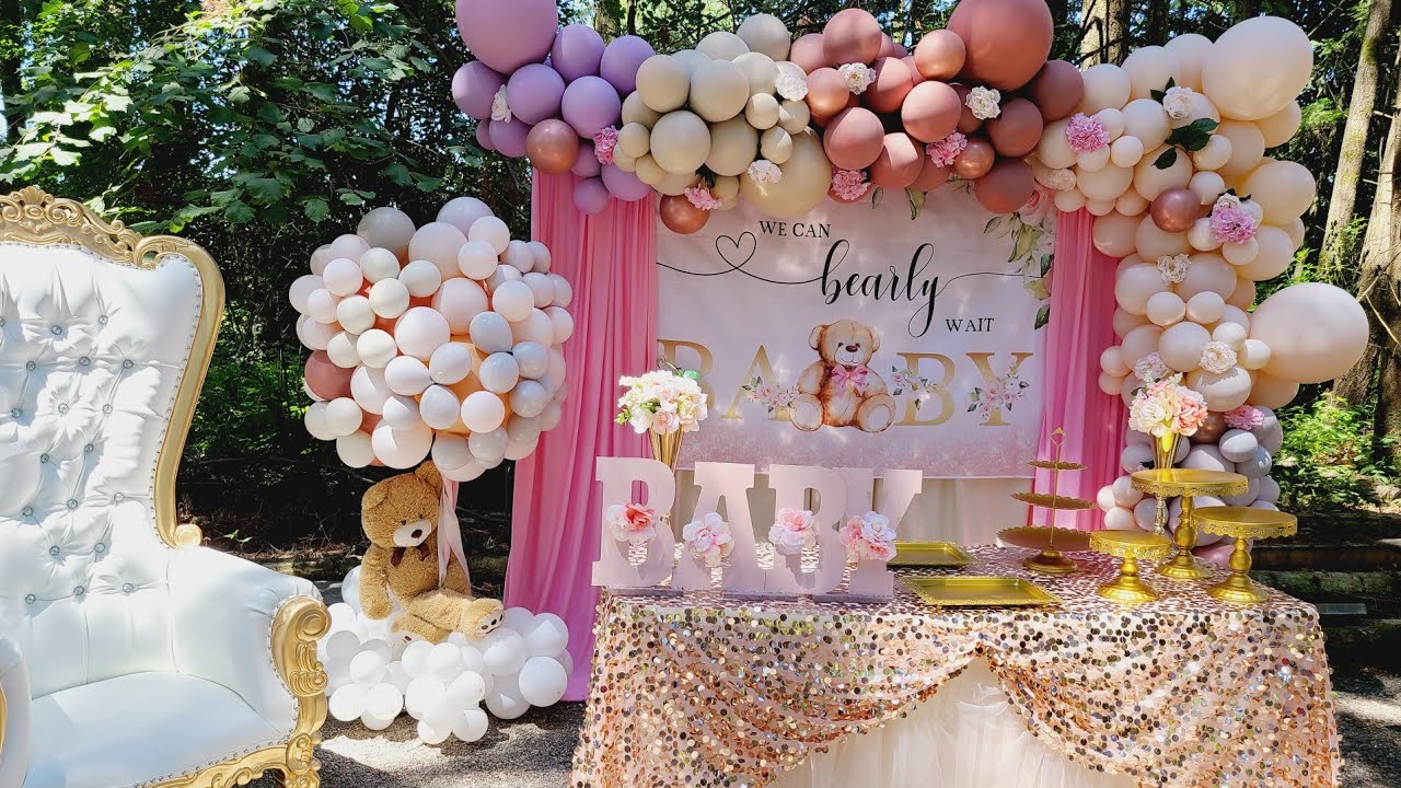 Decoración para babyshower/double stuffed balloons/globos dobles