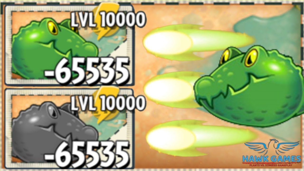 Plants vs Zombies 2 Guacodile Upgraded to Level 10000 PvZ2