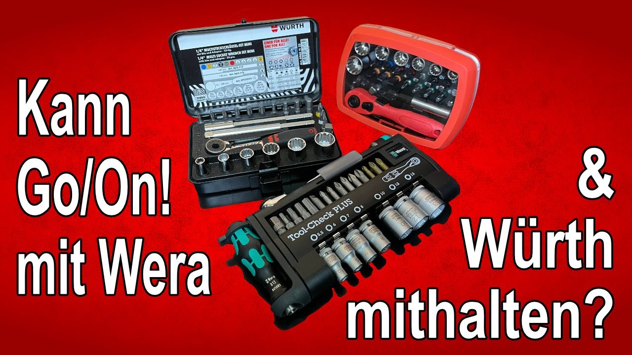 🛠️🖐 Wera, Würth & Go/On! im Vergleich - Merkt man den Preisunterschied?  🖐🛠️