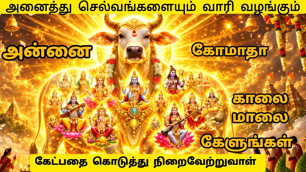 🔥 Listen Daily! Gomatha Mantra Tamil | 33 Gods Blessings 🐄 Karma Cleansing Miracle Power