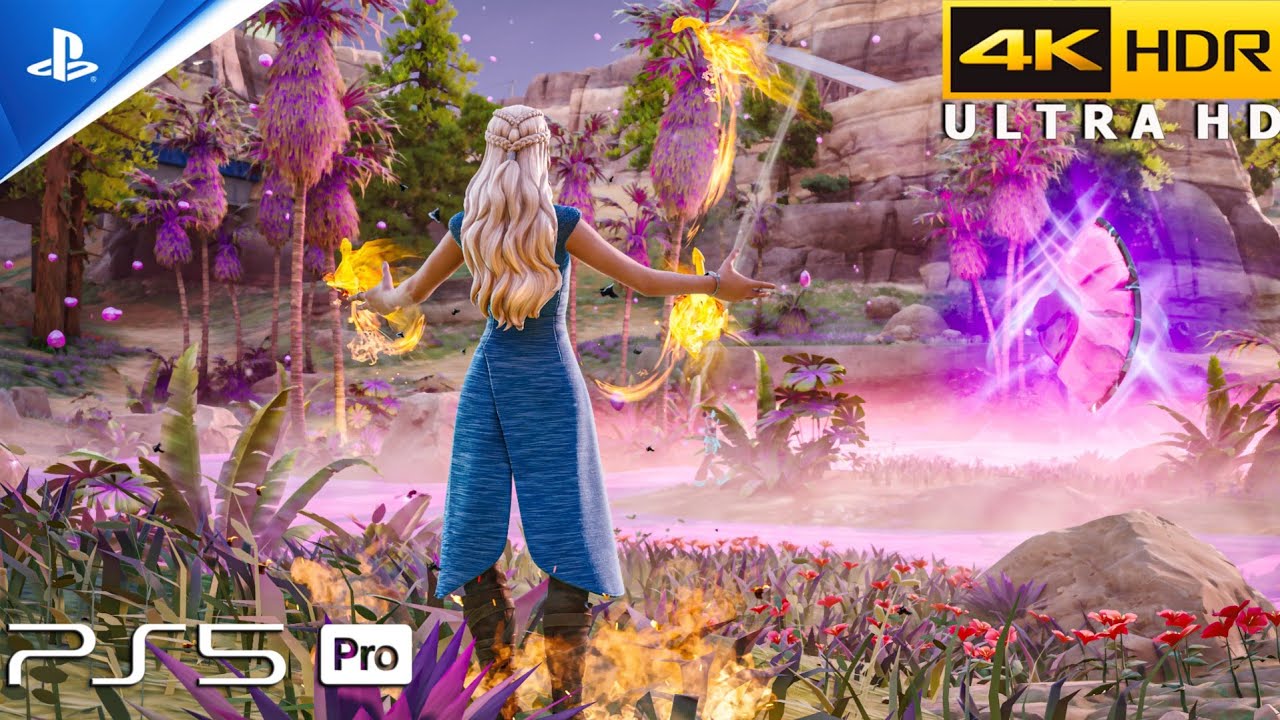 Fortnite (PS5 Pro) 4K 120FPS Gameplay | Skin Daenerys Targaryen (Game of Thrones) 