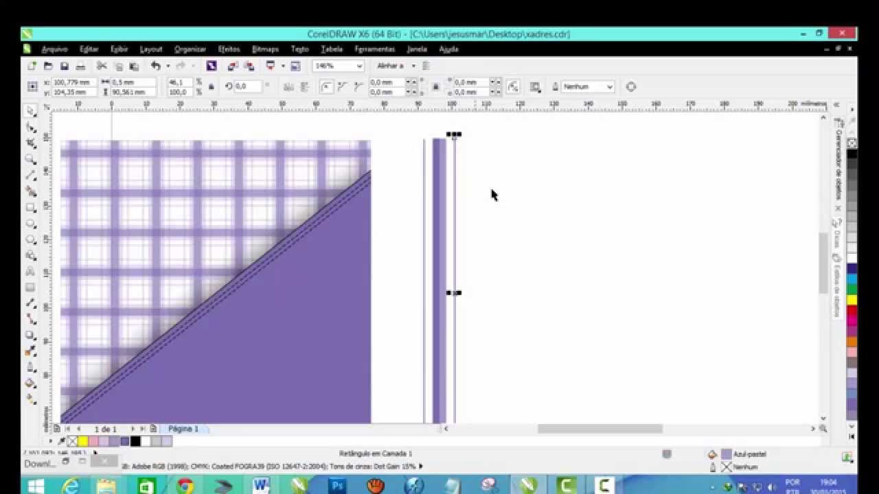 COMO FAZER FUNDO XADREZ NO CORELDRAW