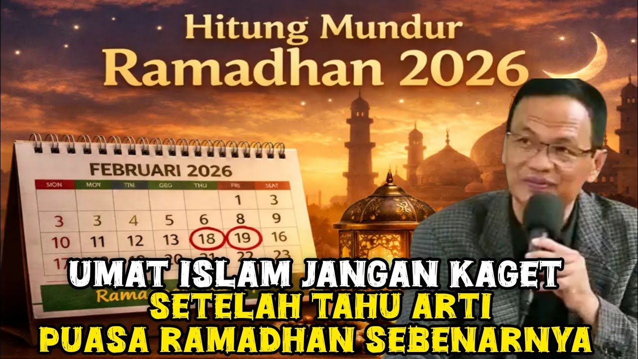 BIKIN KAGET SEMUA UMAT ISLAM JANGAN KAGET SETELAH TAHU ARTI DARI PUASA RAMADHAN SEBENARNYA 