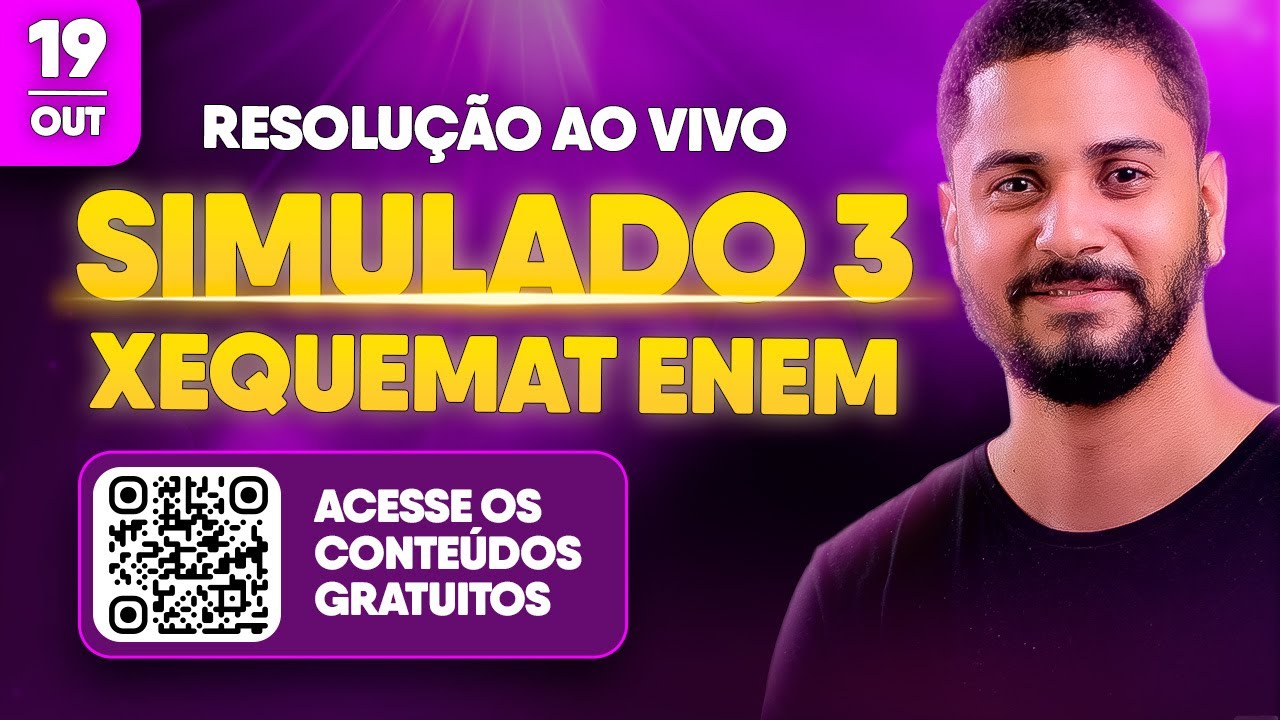 Resolvendo as quest&otilde;es mais importantes do ENEM | Simulado 3 | [Live Especial]