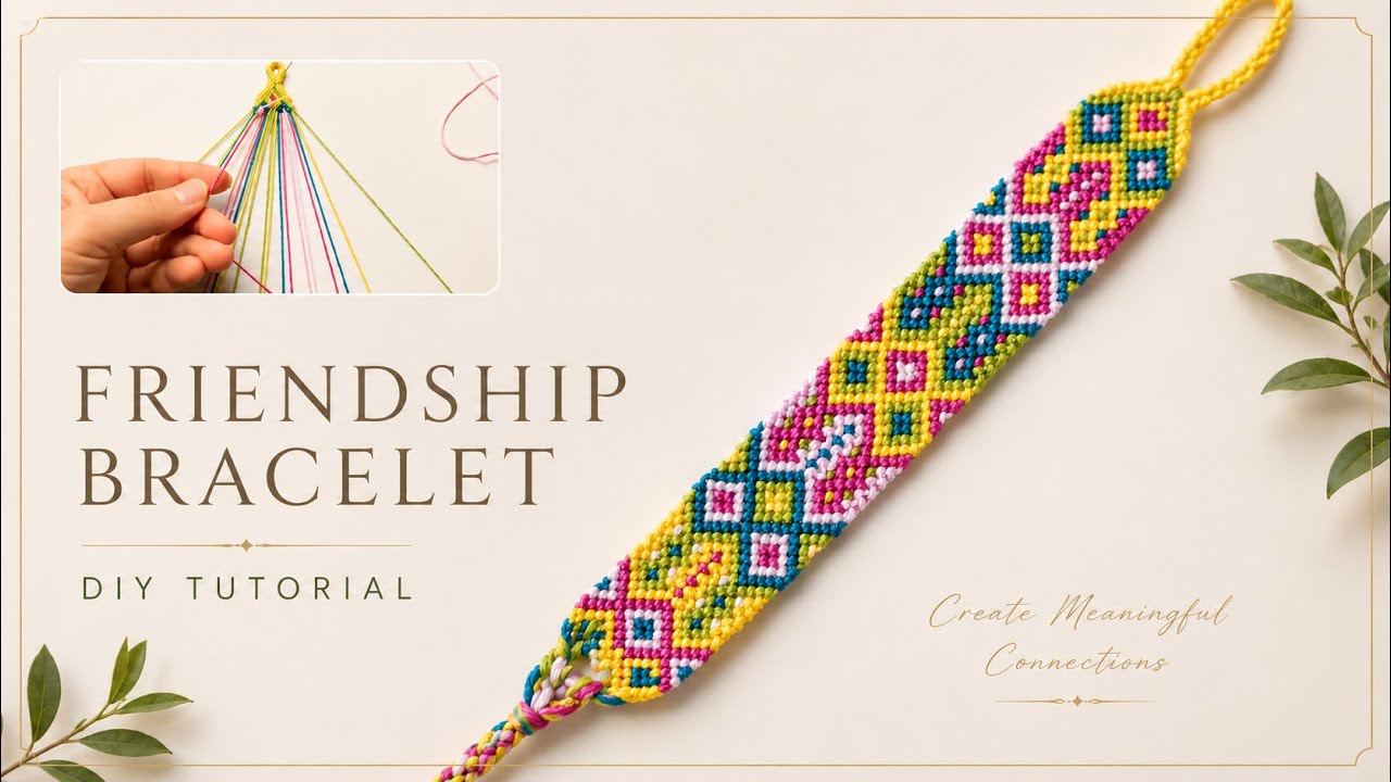 DIY Aztec Woven Diamond Friendship Bracelet | #diybracelets #friendshipbracelets 