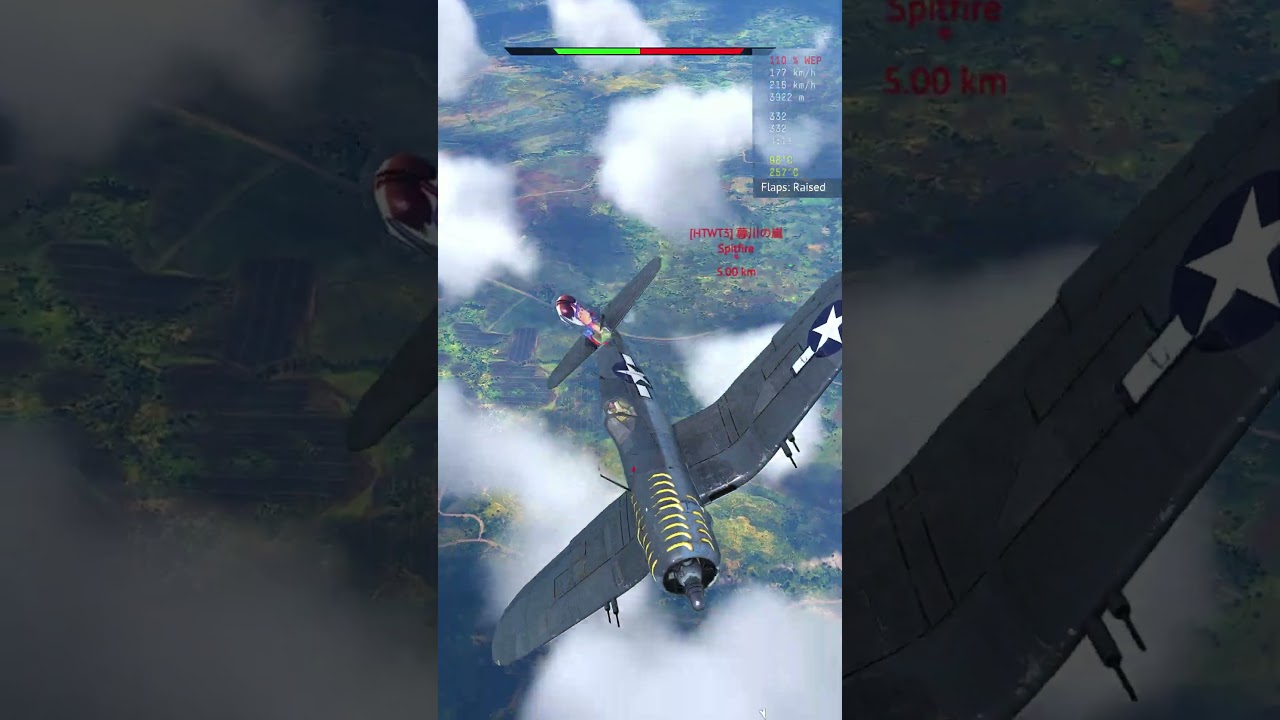 Don't throw away your ADVANTAGE! (and DOUBLE kill!) - F4U-1C Corsair War Thunder Air RB