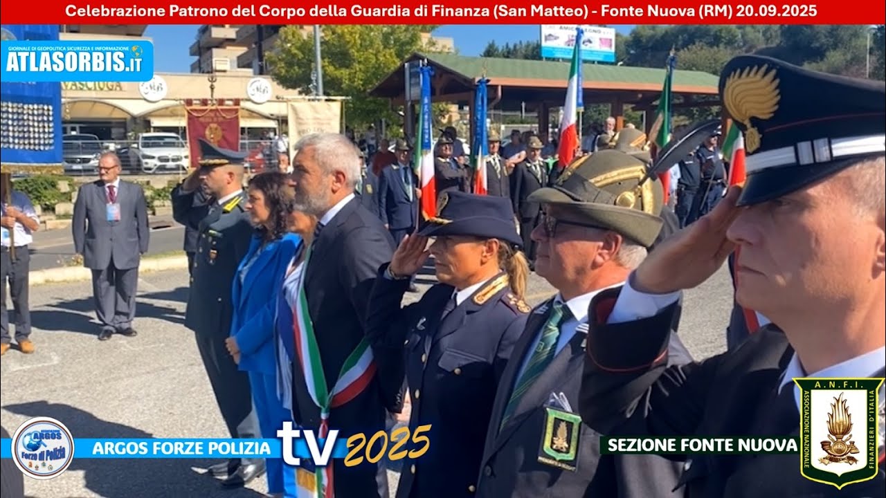 👮🏻‍♂️ARGOS Forze POLIZIA alla Celebrazione San Matteo, patrono Guardia di Finanza, Fonte Nuova (RM)✨