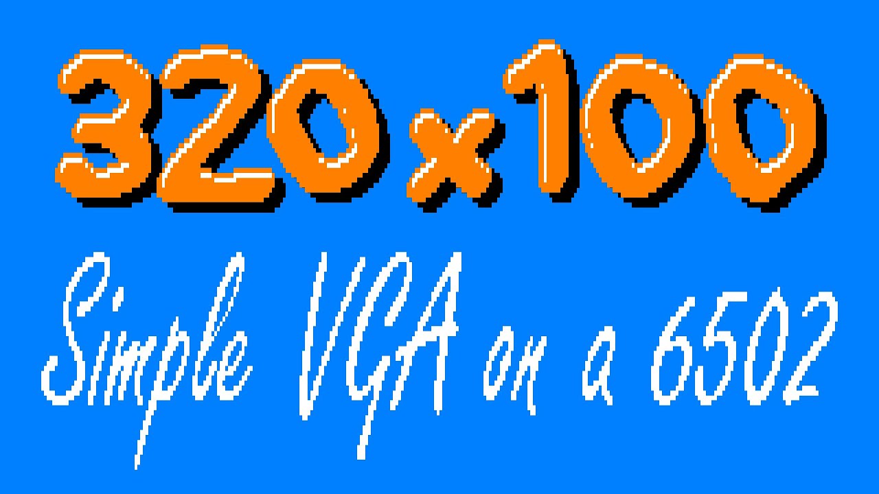 Simple VGA for Ben Eater's 6502 - Increasing the resolution