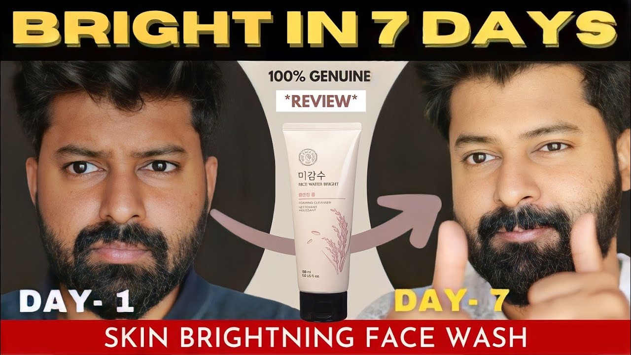 I tried this Korean Skin Brightening Face wash for 7 days & Got Shocking Results | Shadhik Azeez
