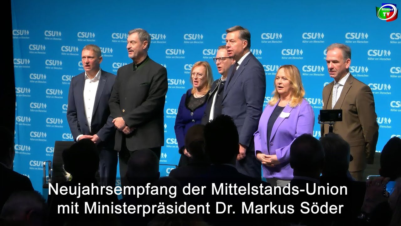 Neujahrsempfang der Mittelstands-Union mit Ministerpräsident Dr. Markus Söder