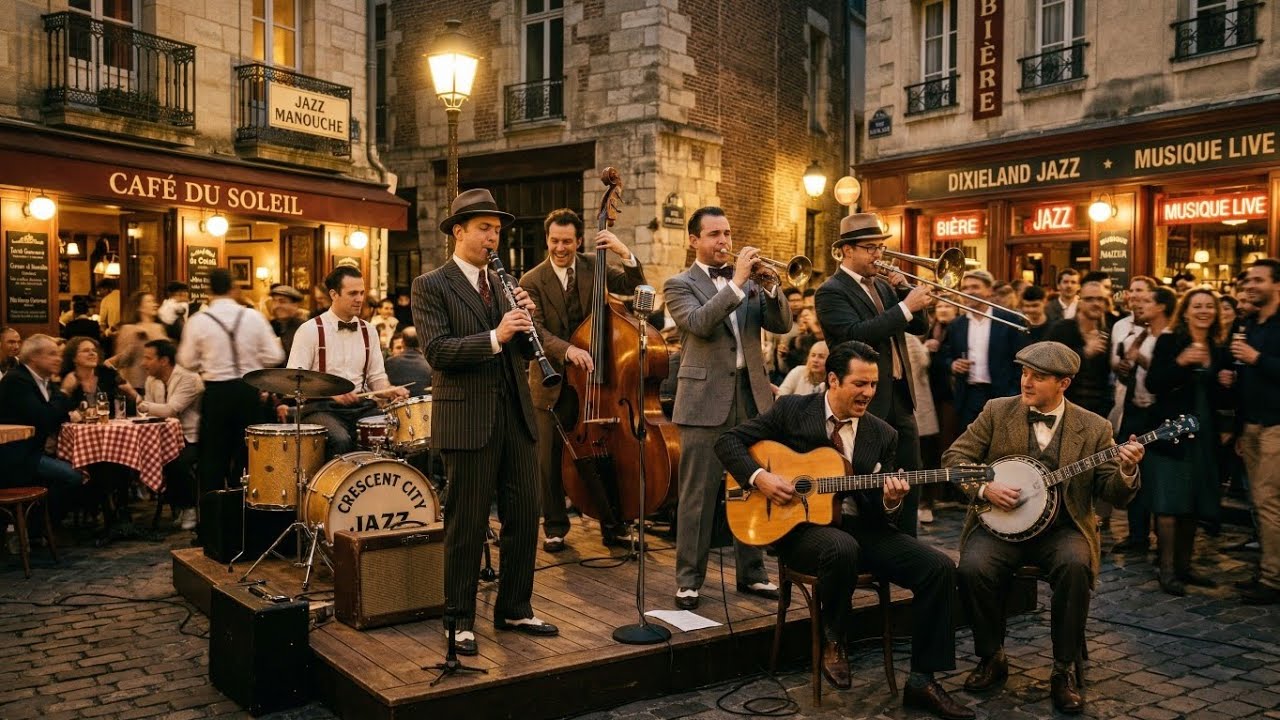 Upbeat Dixieland Gypsy Jazz Fusion - New Orleans Manouche