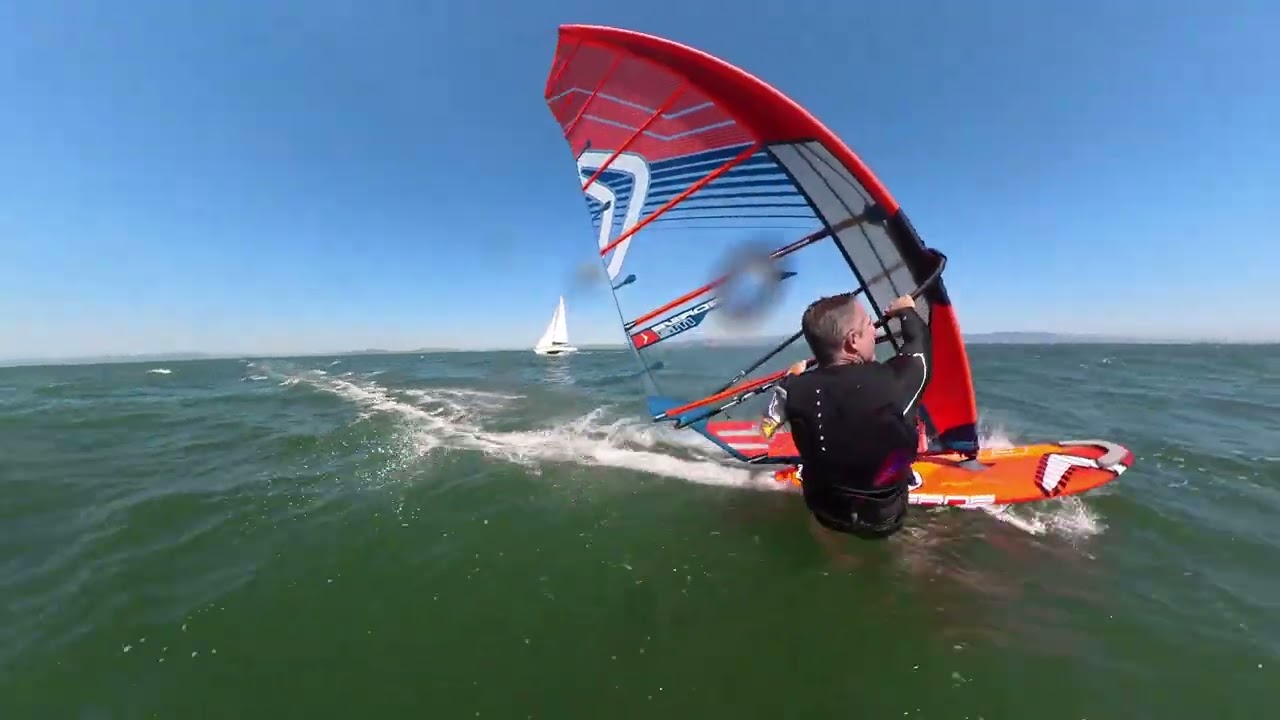 Windsurfing - Cruising on Treasure Island / SF Bay