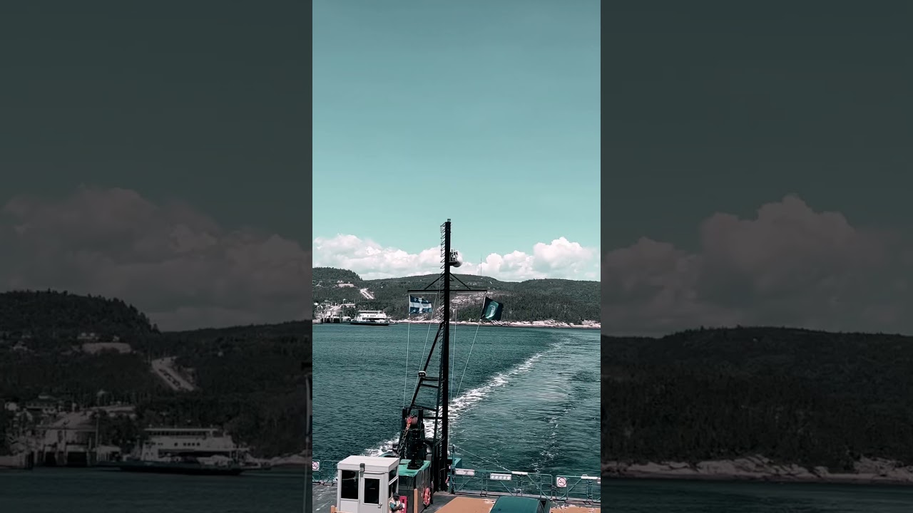 Ferry Ride to Tadoussac Island in Quebec, Canada. #naturelovers #island
