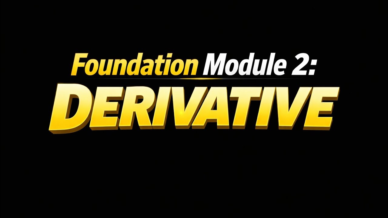 Calculus 2 Foundation | Essential Derivative Review for Mid Exam
