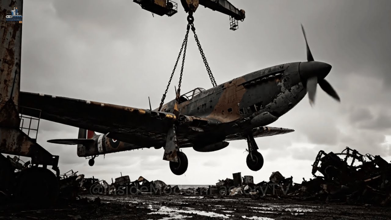 British Supermarine Spitfire Mk IX Restoration from a Corroded North Atlantic Airfield