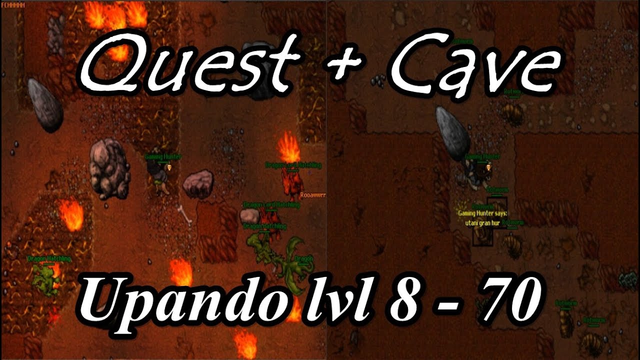 Tibia upando level 8 - 70 free account + Quest~ hunts e caves do tibia - dlair thais