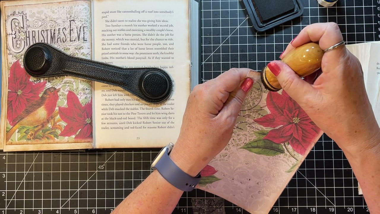 Craft with Me - Beginning a Christmas Altered Book - 2021 - Part 2!