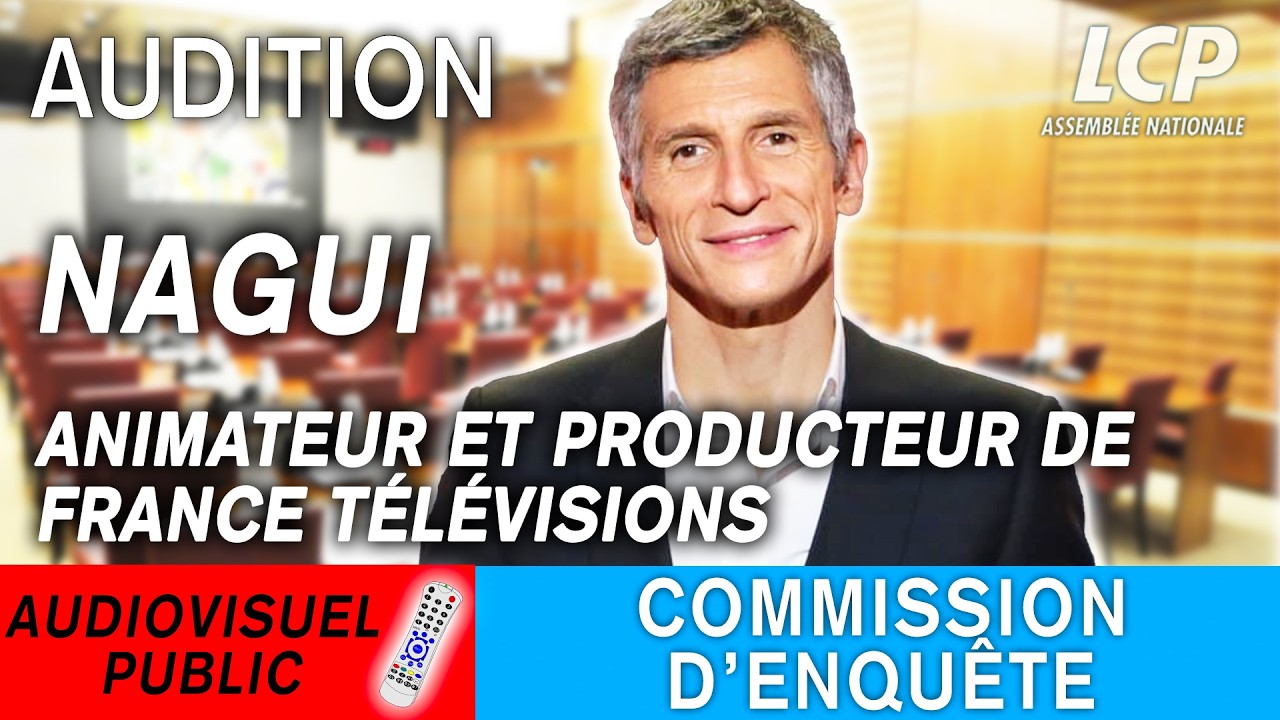 Nagui est auditionn&eacute; &agrave; l'Assembl&eacute;e nationale - 1/04/2026